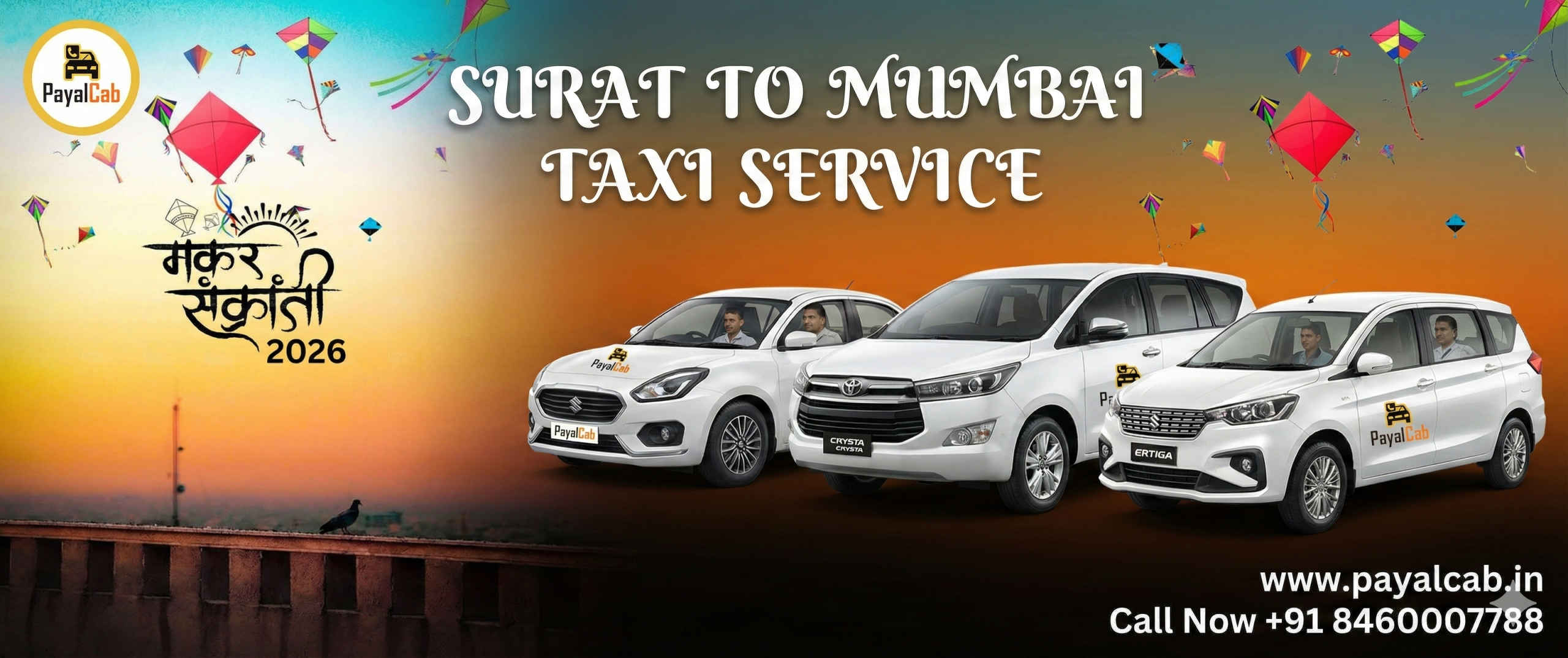 Surat to Mumbai by Taxi: Distance Cab, Fare, and Travel Tips With Payal Cab